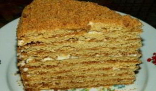 торт медовик со сгущенкой