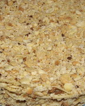 Торт Наполеон с заварным кремом и орешками