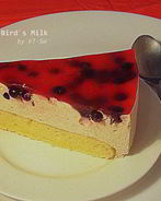 Торт Птичье молоко с яблочным пюре