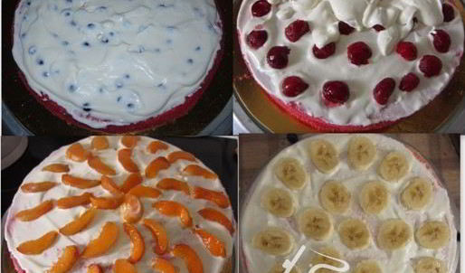 торт розовый