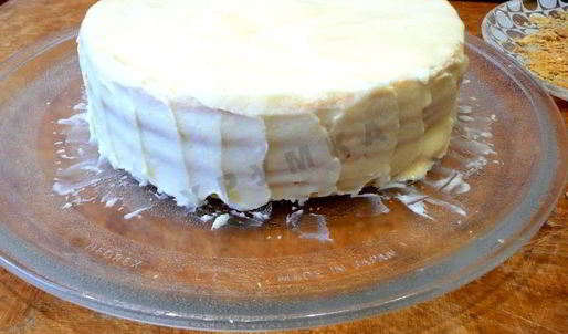 торт рубленый со сгущенкой