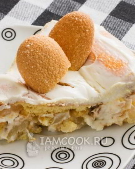 Рецепт торта с печеньем савоярди