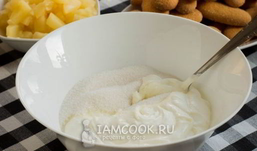 торт с печеньем савоярди