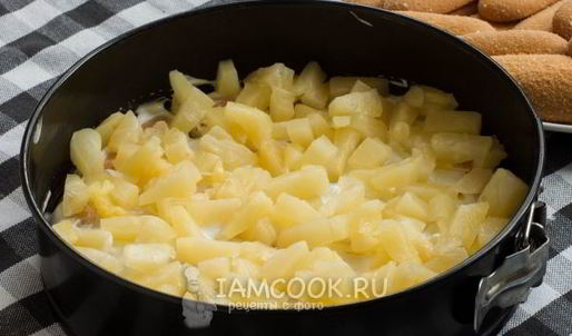 торт с печеньем савоярди