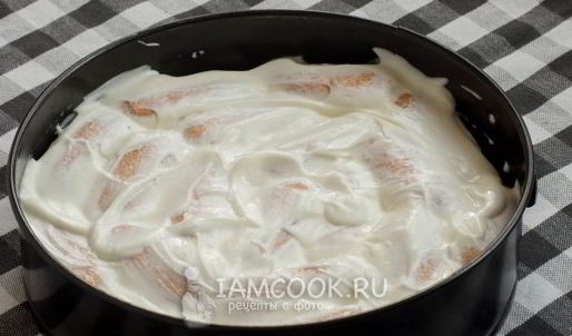 торт с печеньем савоярди