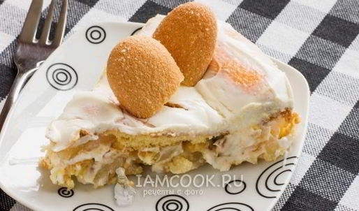 торт с печеньем савоярди