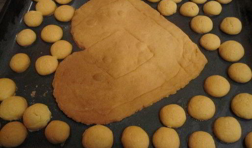 торт сердце из облаков