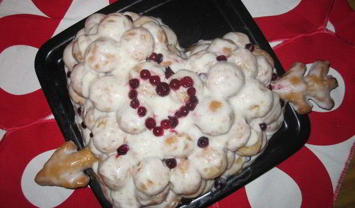 торт сердце из облаков