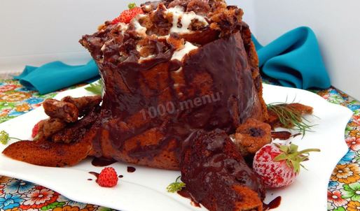 торт трухлявый пень с вареньем