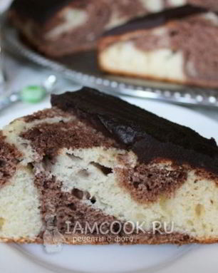 Торт Зебра на кефире