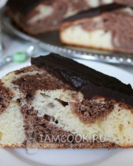 Рецепт торта зебра на кефире