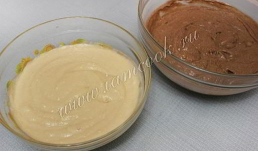 торт зебра на кефире