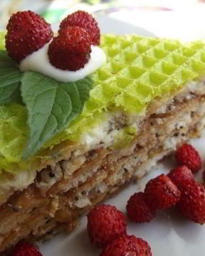 Вафельный торт без выпечки