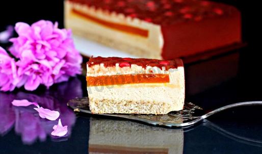 велюровый торт с облепиховым мармеладом