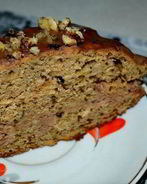 Яблочно-ореховый торт с шоколадно-сметанным кремом