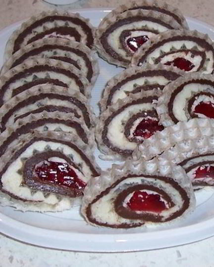 Рецепт вафельного рулета