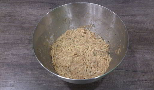 картофельные вафли с зеленью