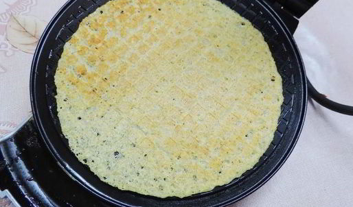 хрустящие бананово-овсяные вафли