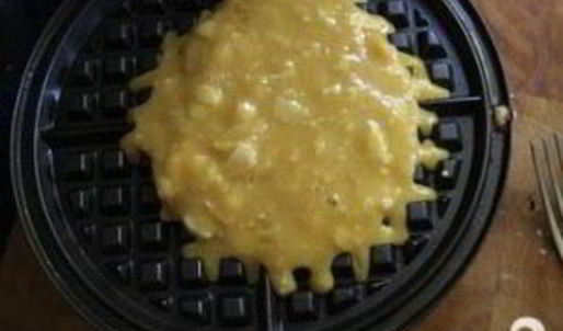 кокосовые вафли со взбитыми сливками