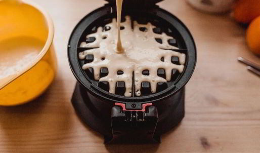 мягкие венские вафли с ягодами