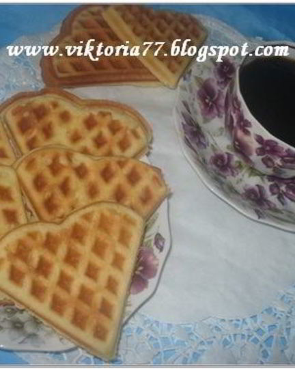 Рецепт песочных вафель