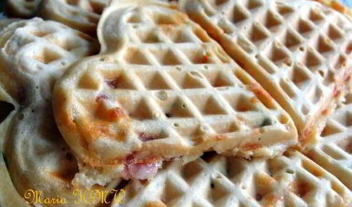 пикантные вафли на завтрак