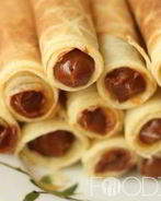 Вафельные трубочки со сгущенкой