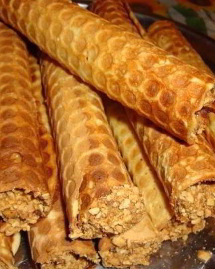 Рецепт вафельных трубочек