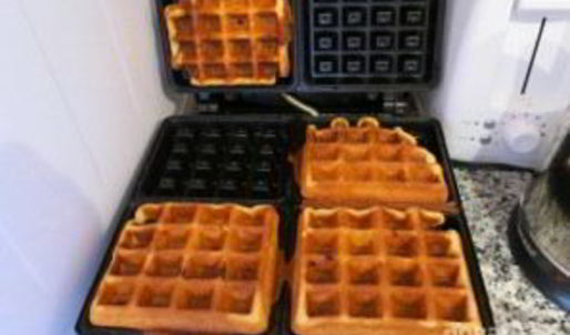 вафли на кефире в электровафельнице