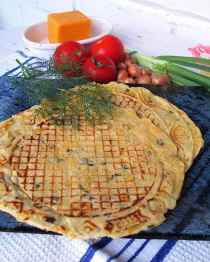 Рецепт вафель с сыром и зеленью