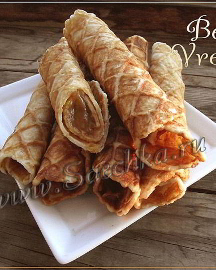 Рецепт вафель с вареной сгущенкой