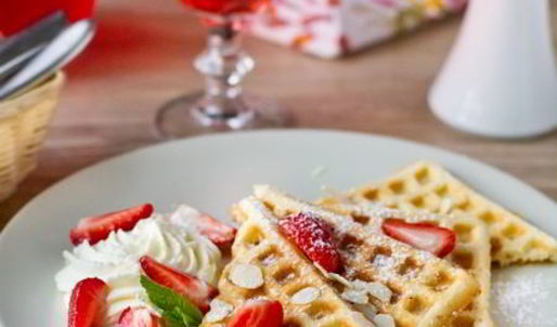 вафли с жемчужным сахаром