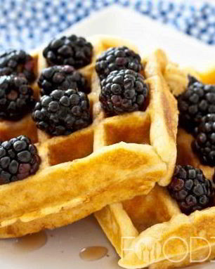 Вафли в вафельнице