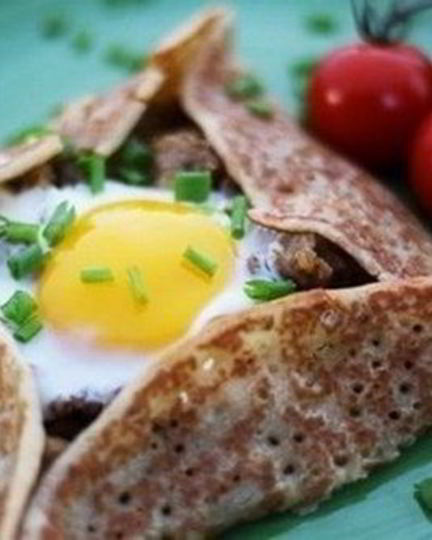 Рецепт яйцо в блинном конвертике