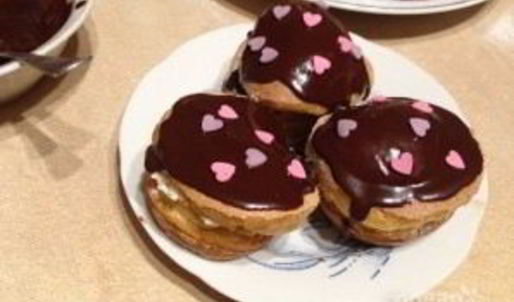 ленивые эклеры с творожной начинкой