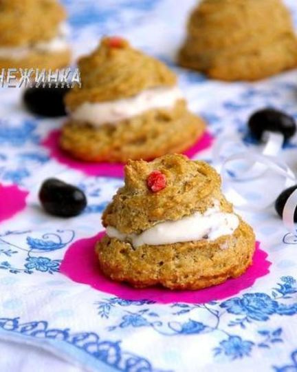 Рецепт овсяных эклеров с творожным кремом