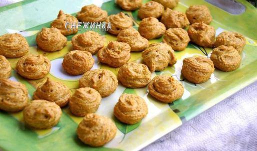 овсяные эклеры с творожным кремом