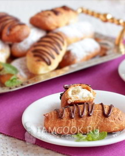 Рецепт творожного крема для эклеров