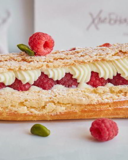 Рецепт эклера страсть с малиной