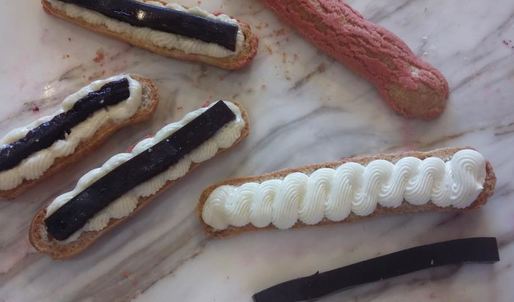 эклеры малиновая роза