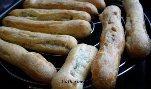 эклеры с кофейным заварным кремом