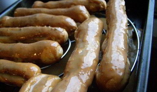 эклеры с кофейным заварным кремом