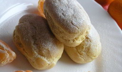 эклеры с мандариновым кремом