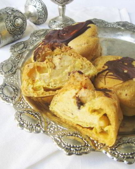 Рецепт эклеров с ореховым кремом пралине