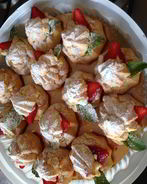 Эклеры с творожно-йогуртовым кремом