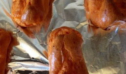 закусочные томатные эклеры с кремом из моцареллы