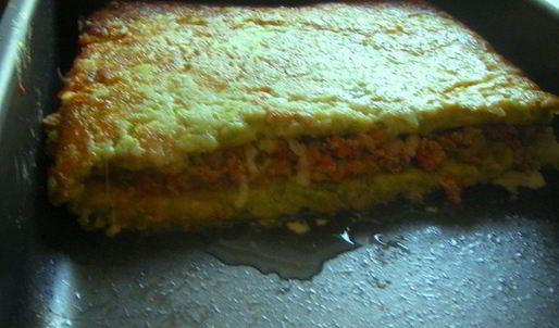 кабачковая запеканка-пирог с мясом