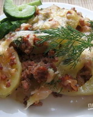 Картофельная запеканка с фаршем