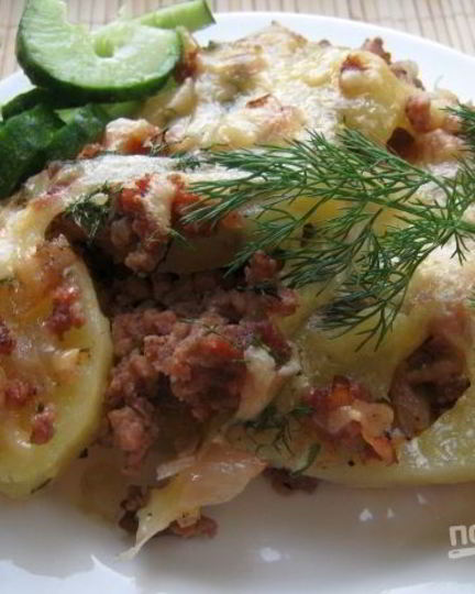 Рецепт картофельной запеканки с фаршем