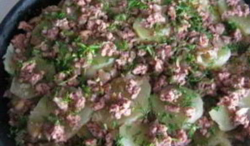 картофельная запеканка с фаршем